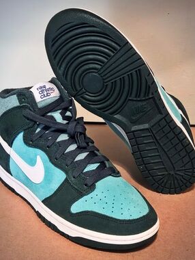 NEW Women's 10 - Nike Dunk High Retro "Athletic Club" limited Edition Sneakers